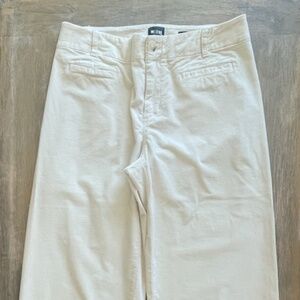 Excellent Condition! Maeve - The Colette Wide-Leg Corduroy Pants-Ivory-16W